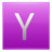 Letter Y pink